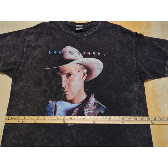 Colortone Garth Brooks Black T-shirt XL Fresh Horses Tour 1996-1998 Distressed‎ - Picture 6 of 9